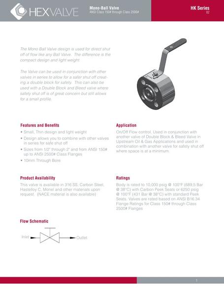 Hex Valves - Tomas Cuerda, Inc. - Puerto Rico Suppliers .com