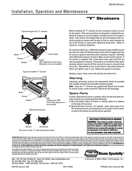 Strainers : Industrial Fittings and Valves, Inc. :: Puerto Rico Suppliers  .com