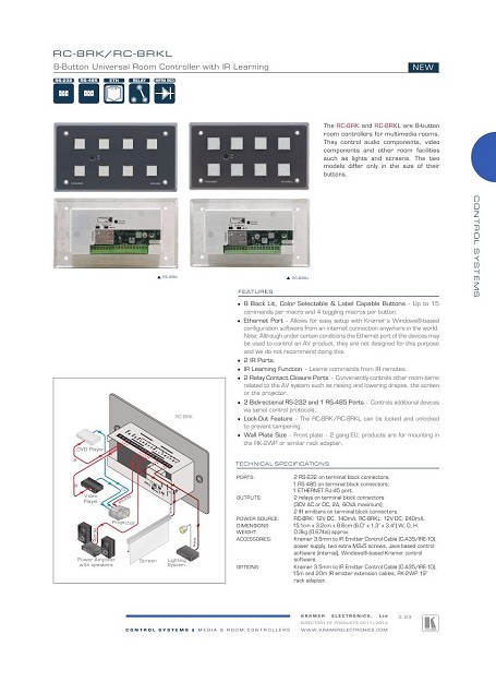 Middle Atlantic RPS-K Keylocked Remote Power Switch